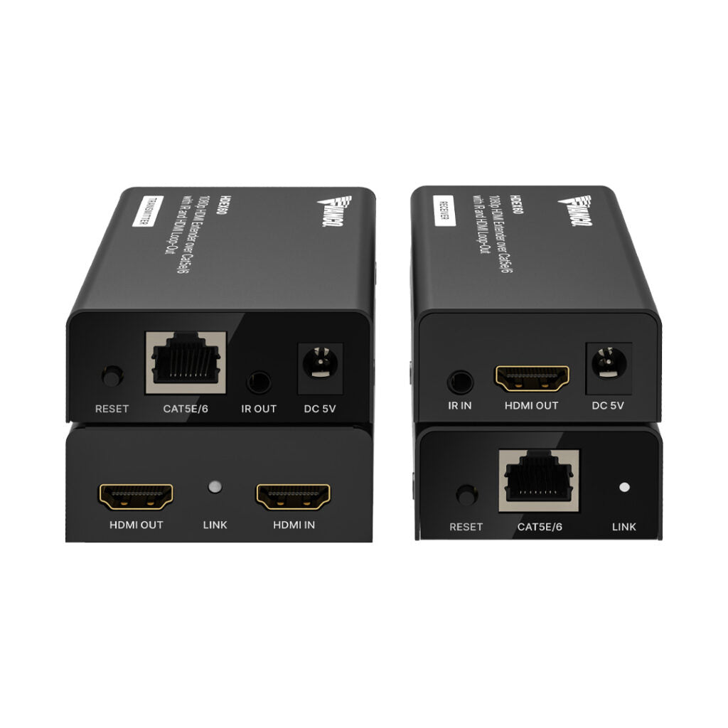 HDEX60 HDMI Over Single Cat5E/Cat6 Extender w/IR & HDMI Loopout