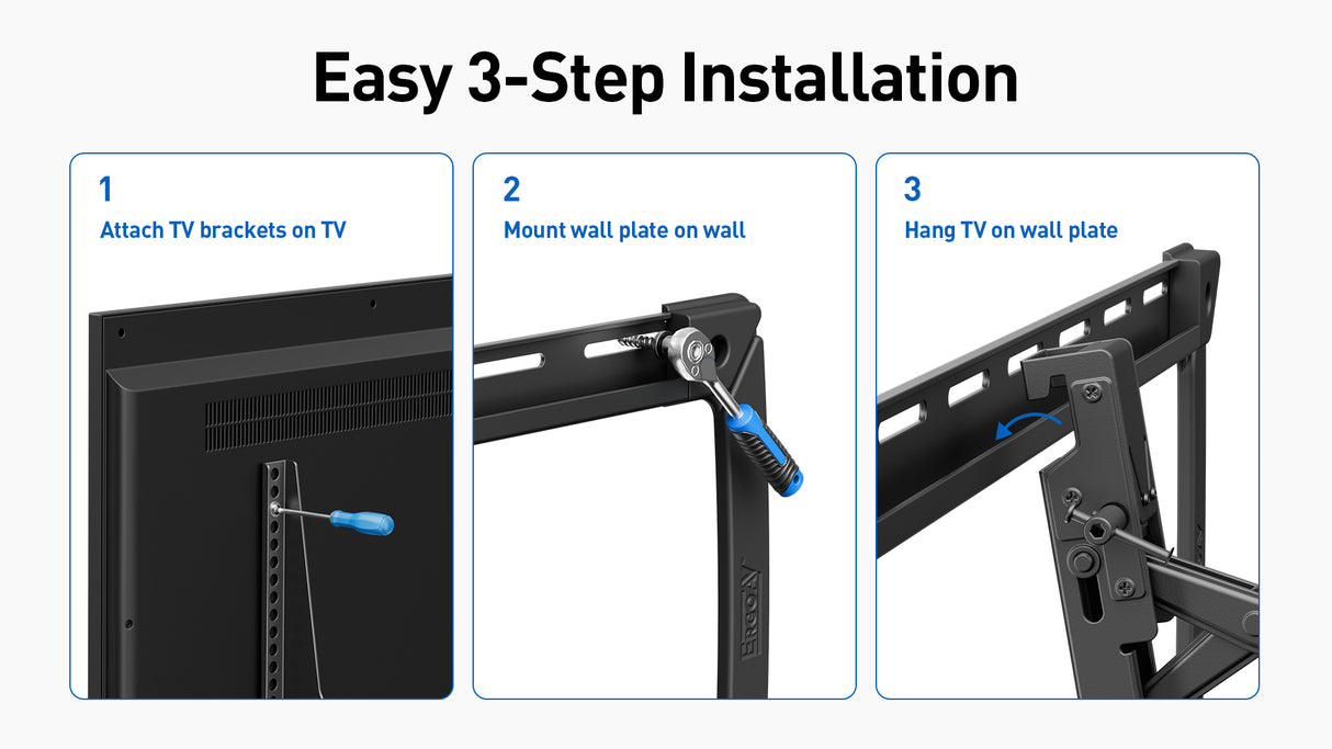 ERMTL3-01B Mount Large Extend and Tilt for 46" - 100" TVs