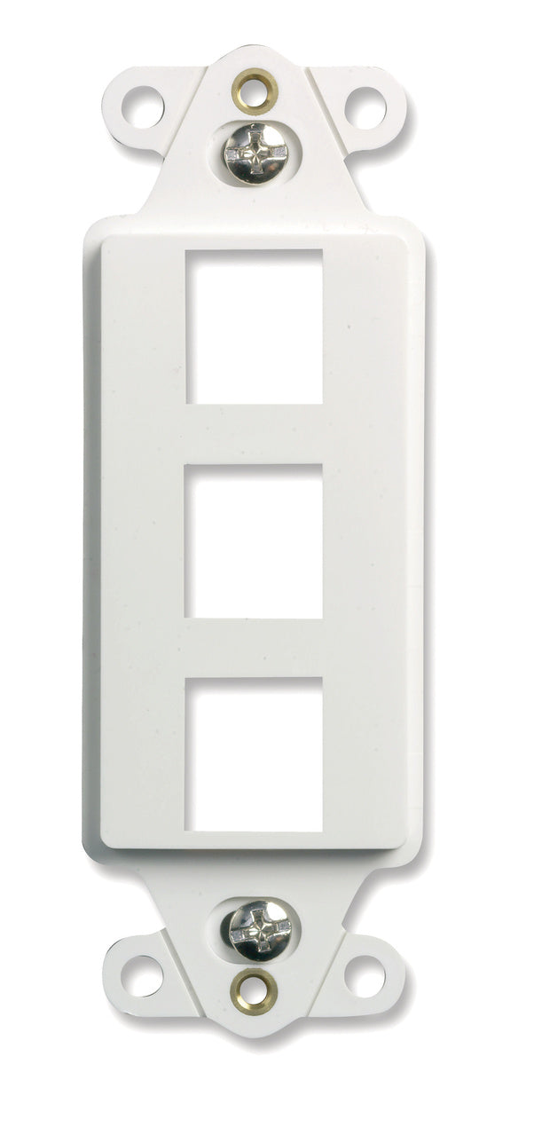 WP3413 3-Port Decorator Outlet Strap