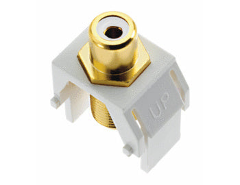 WP3461 Keystone White RCA To F-Connector