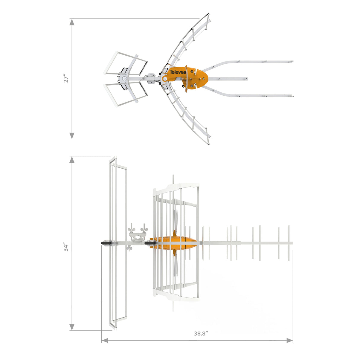 148883 ELLIPSE MIX HDTV Antenna Repack Ready!