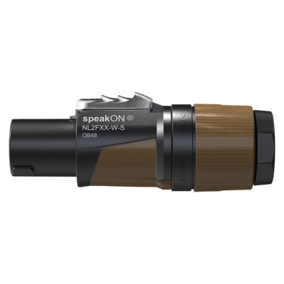 NL2FXX-W-S Neutrik Connector 2-pole speakON