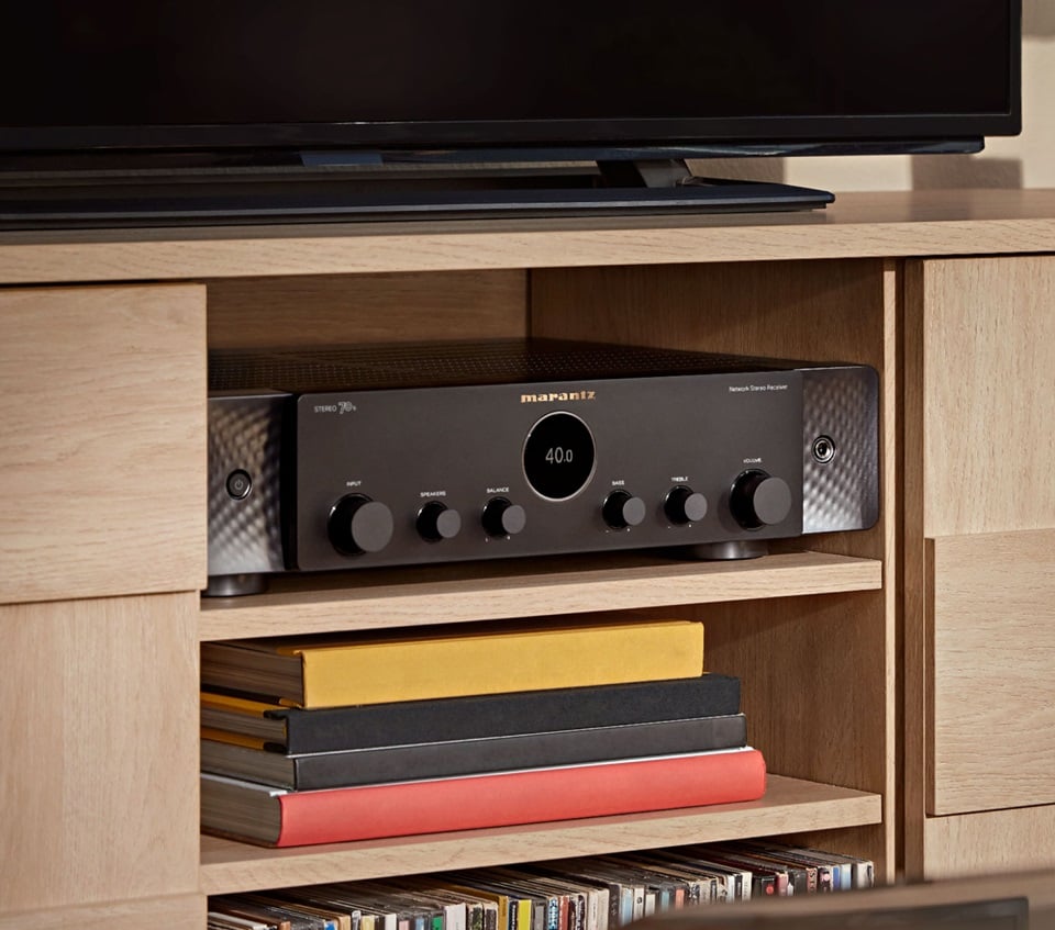 STEREO 70s Slim 2 Channel Stereo Receiver 75W with Heos® Built-In