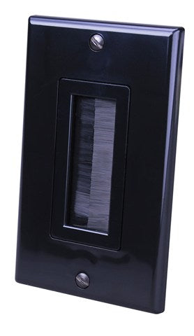 Decor Style Brush Bulk Cable Wall Plate
