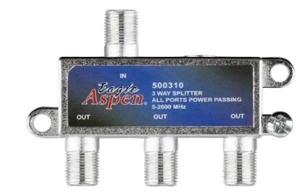 500310 3 Way All Ports Power Passing Splitter 5-2600 MHz