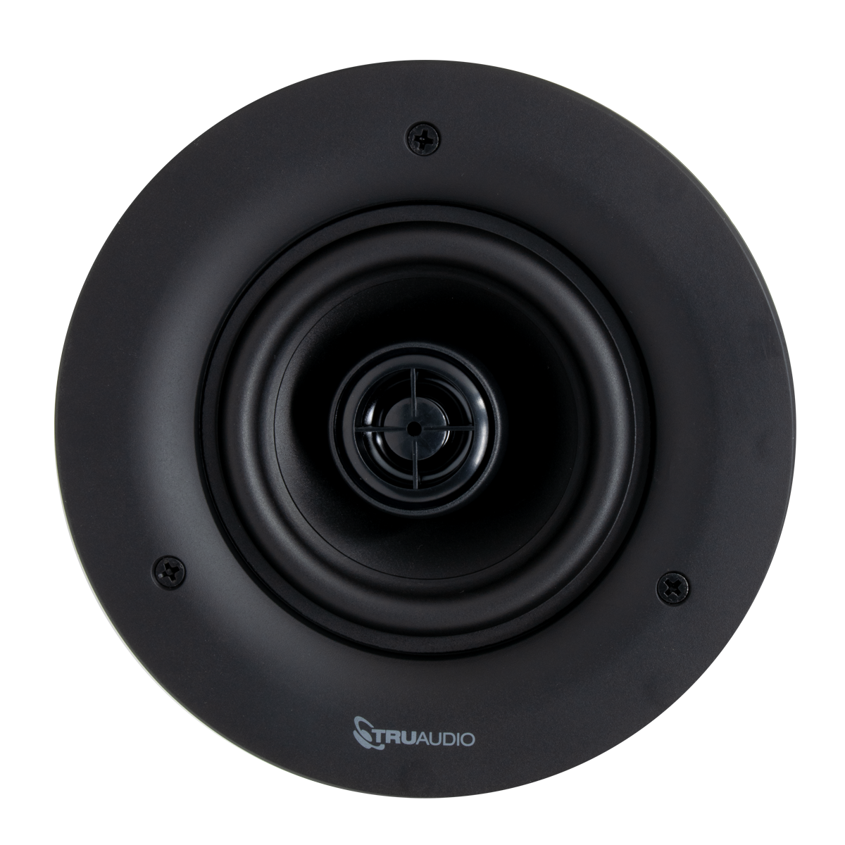 LFR 4" In-Ceiling Frameless Speaker High Output Round 2-way Poly Woofer 1/2 PEI Tweeter 5-50W 8 ohms