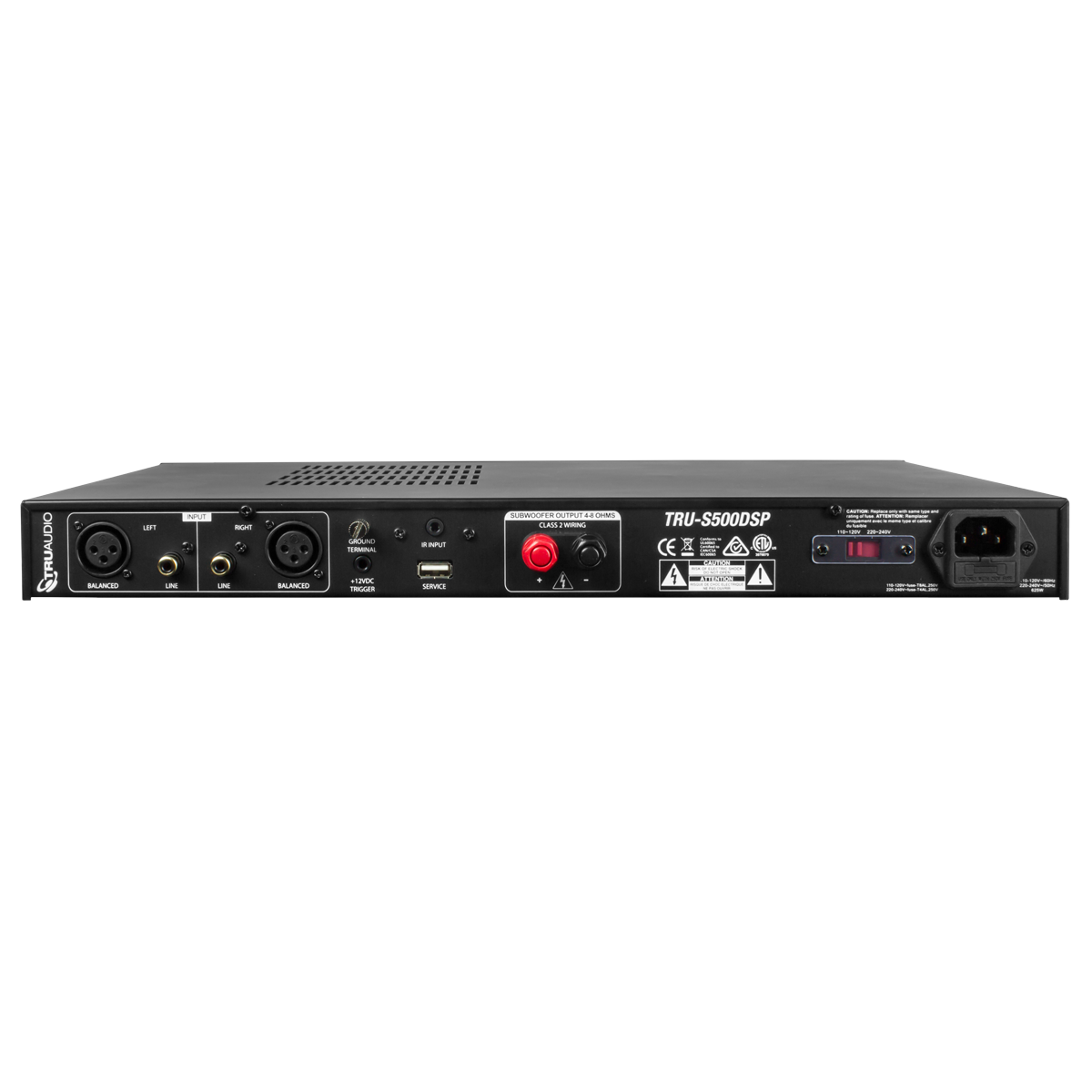 TRU-S500DSP Mono-Channel Subwoofer Amplifier 500W with DSP setting