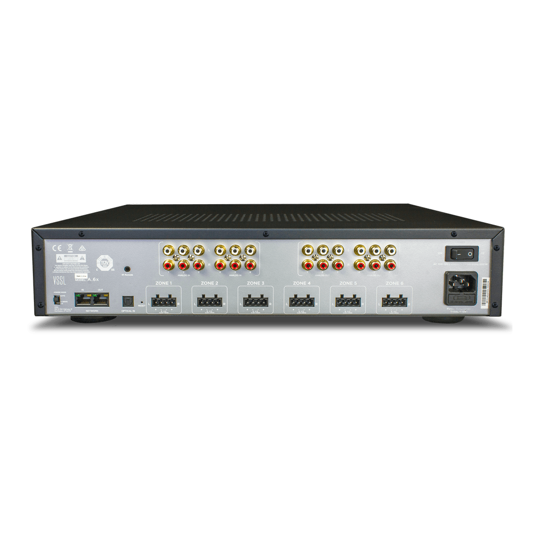 A.6X Amplifier 6 Zones 12x50W w/ Chromecast built-in Airplay Spotify Conn
