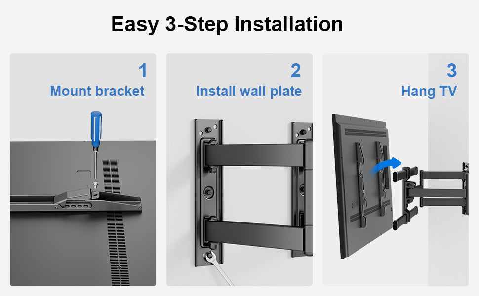ErgoAV ERMSL1-01B 40" - 56" TV Corner Mount
