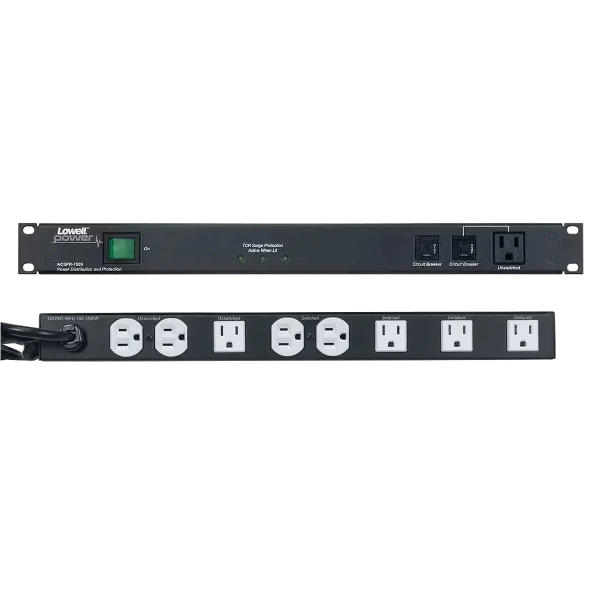 ACSPR-1509 PDU with 9 (15A) Outlets, Advanced Multi-Stage Surge Suppression
