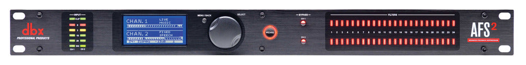 DBX AFS2 Dual Channel Advanced Feedback Suppression w/ LCD display