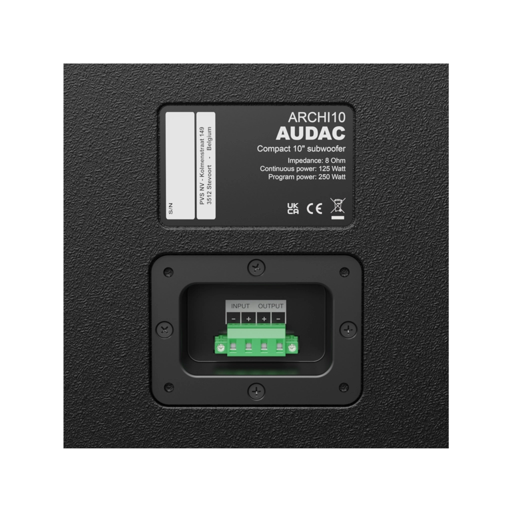 ARCHI Series Ultra Compact 10" Architectural Subwoofer