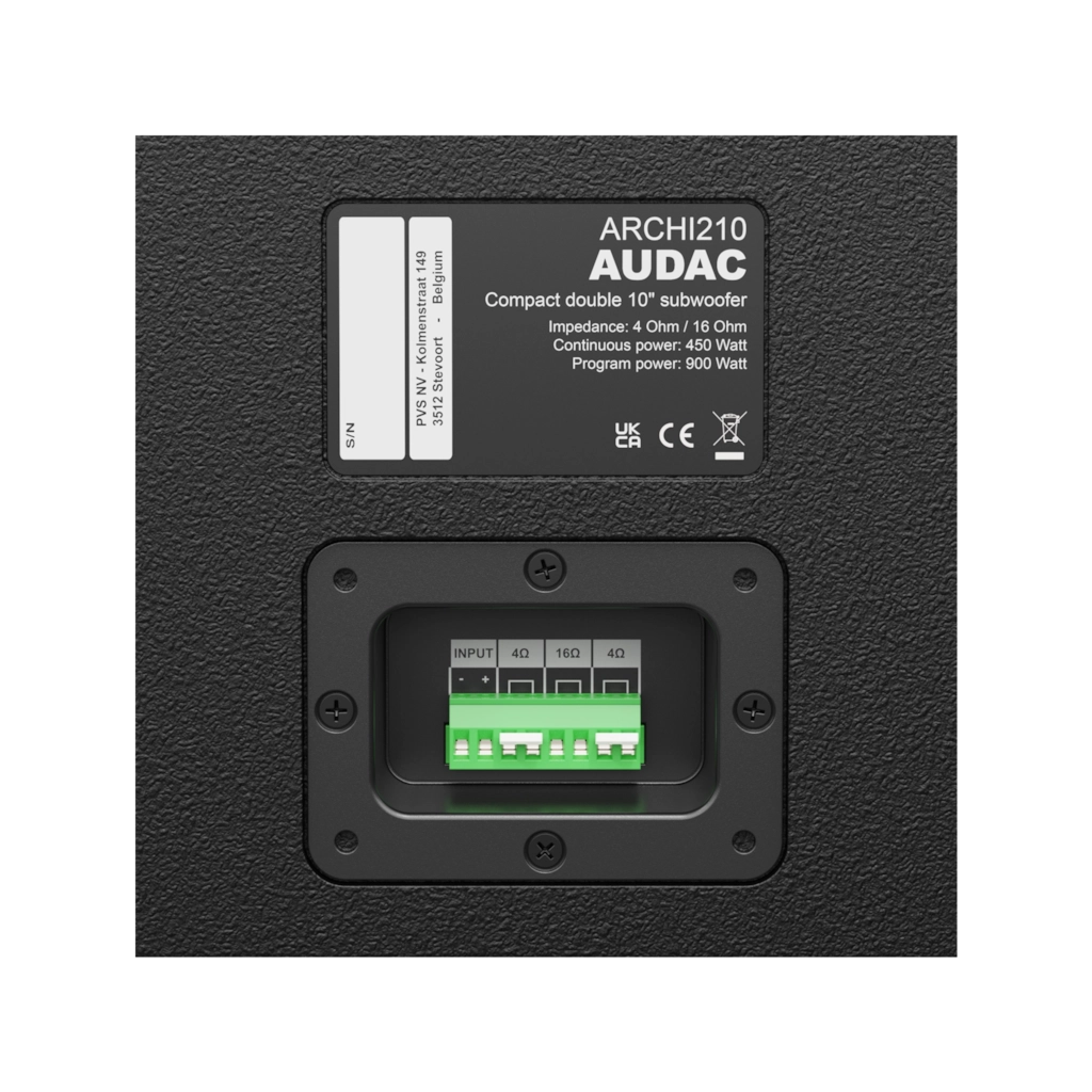 ARCHI Series Ultra Compact Dual 10" Architectural Subwoofer