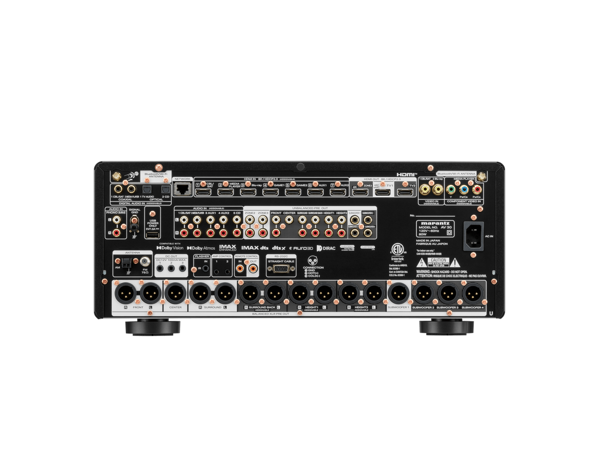 AV30 11.4-Channel Balanced AV Preamplifier Powered by HEOS™