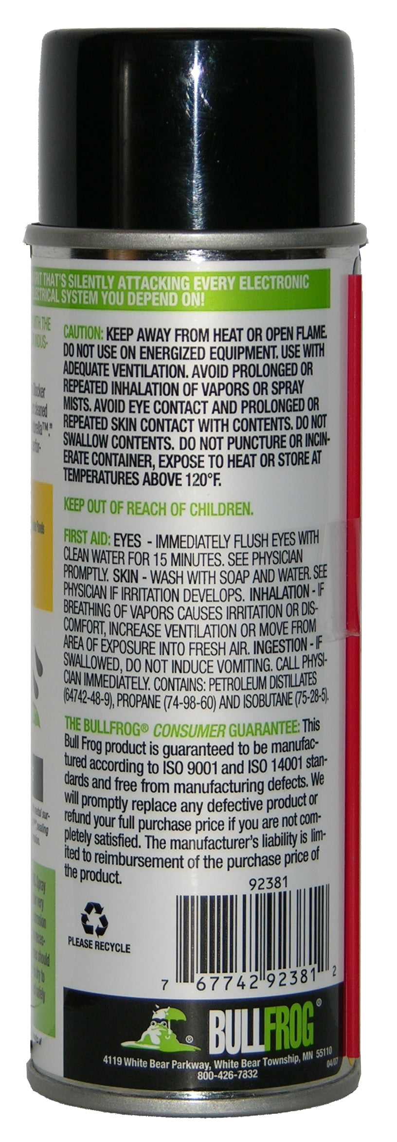 92381 7oz Electronic Cleaner & Rust/Corrosion Blocker Cleans & Protects