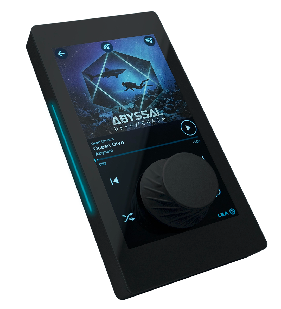 CS GLASS-DANTE-BTSTREAM PoE-POWERED Wall Controller Dante