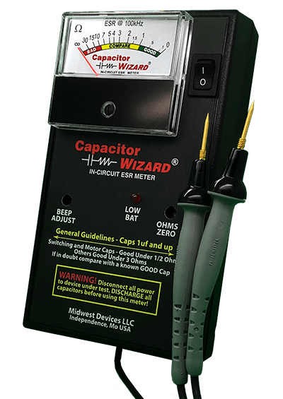CAPACITOR WIZARD in-circuit capacitor tester model CAP1B
