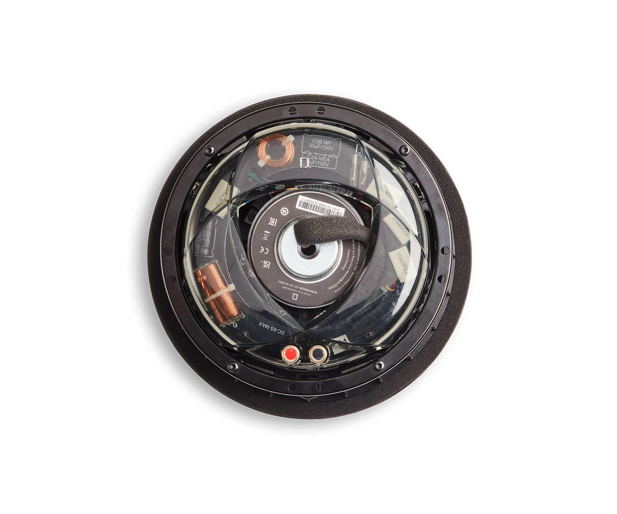 DC-80 MAX 8" Round In-Ceiling Speaker with 1" Pivoting Aluminum Tweeter (Each)