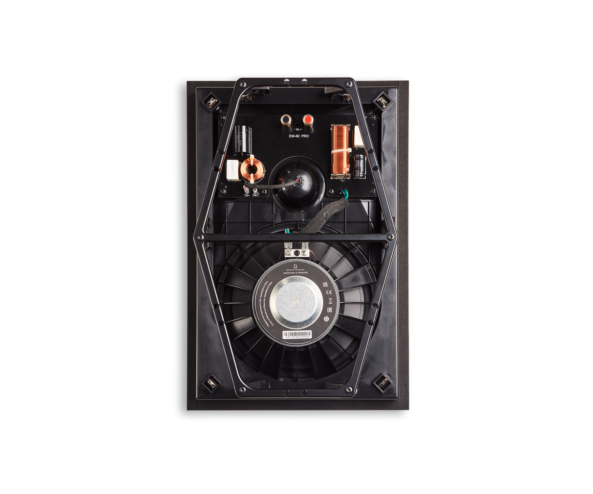 DW-80 PRO 8" In-Wall Speaker Paintable 1" Pivoting Tweeter (Each)