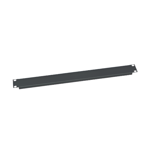 EB1 1 RU Blank Rack Panel, Steel & Flanged