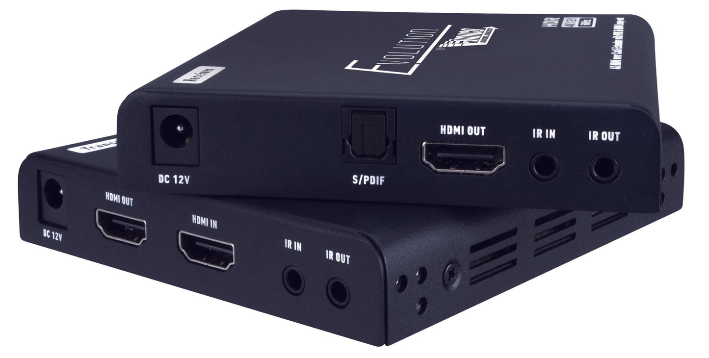 Evolution EVEX4K70 HDMI Extender 4K 70m w/ Loop Out Digital Optical Breakout' Bi-Directional IR' PoC