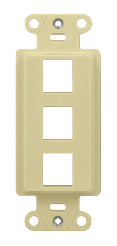 WP3413 3-Port Decorator Outlet Strap