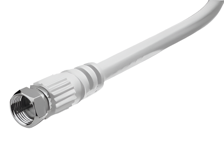 RG6 "F" Type Plug to "F" Type Plug Coaxial Cable