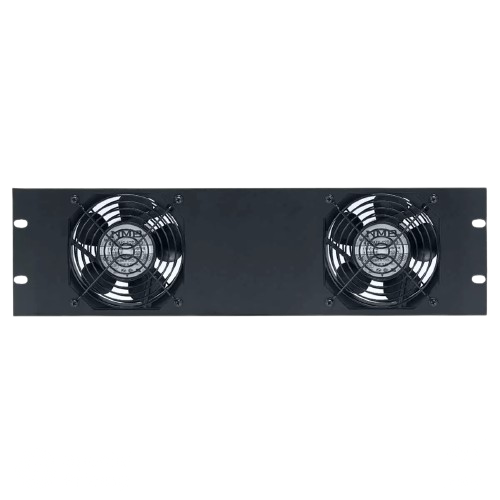 FW2-3T Fan Panel-3U, Two 4" Whisper Fans, 50cfm Each