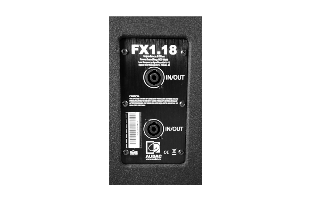 FX1.18 High Output Single 18" Subwoofer IP55 (for use with FX3.15) - Outdoor Rated