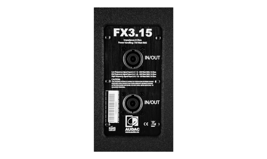 FX3.15 High Output 15" 3 Way Loudspeaker IP55 (for use with FX1.18) - Outdoor Rated