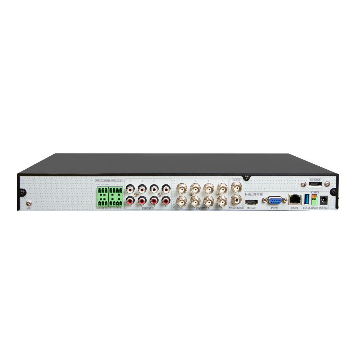 H16HRLN2TB 16 Channel Hybrid Recorder - 8 Hybrid (TVI or IP) + 8 IP NDAA 2TB