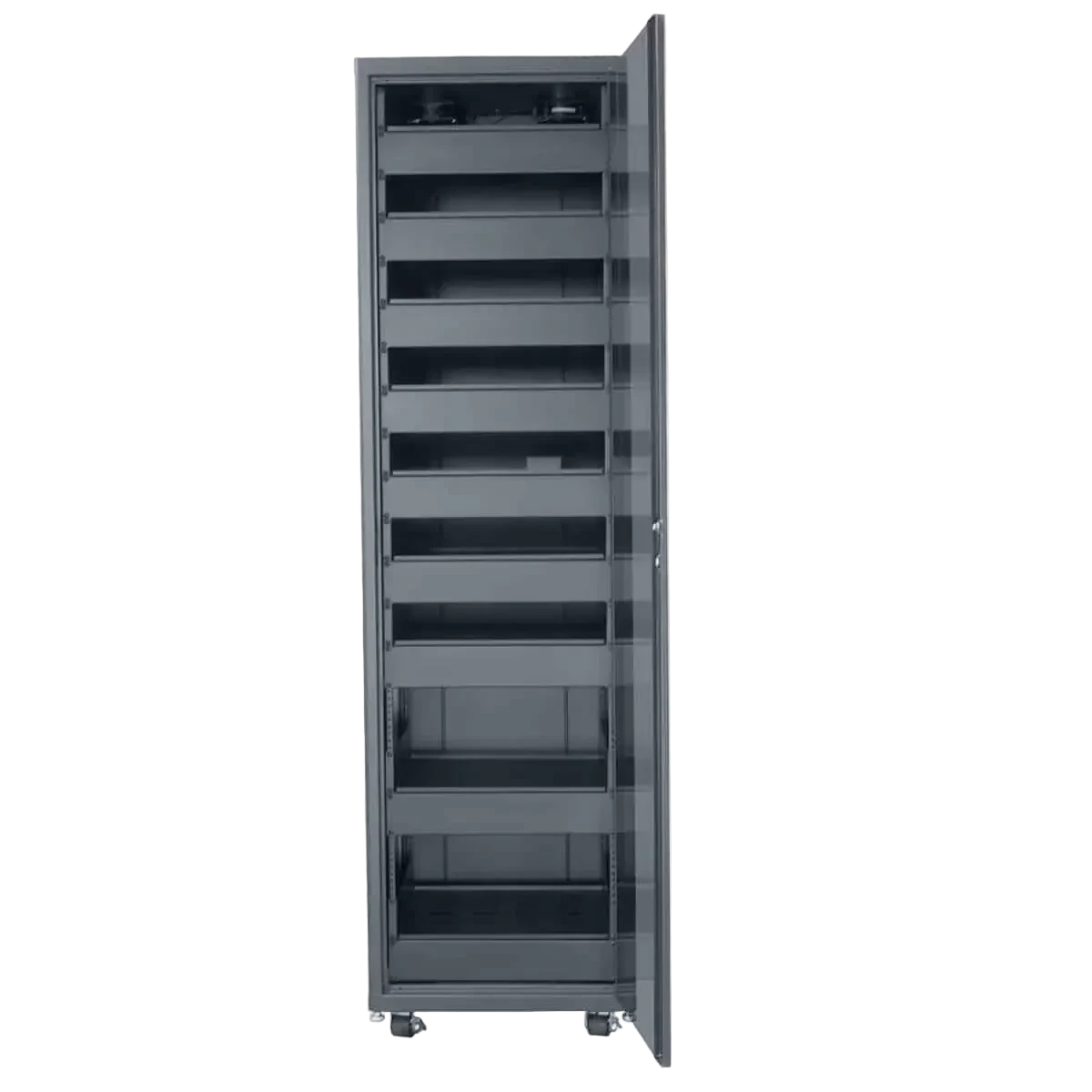 LCDR-4224 42U x 24"D Designer AV Rack with Tempered Glass Door
