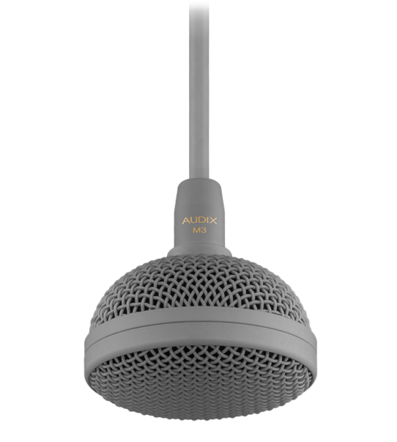 Audix M3GDK Microphone Tri-Element Hanging Ceiling Kit Gray