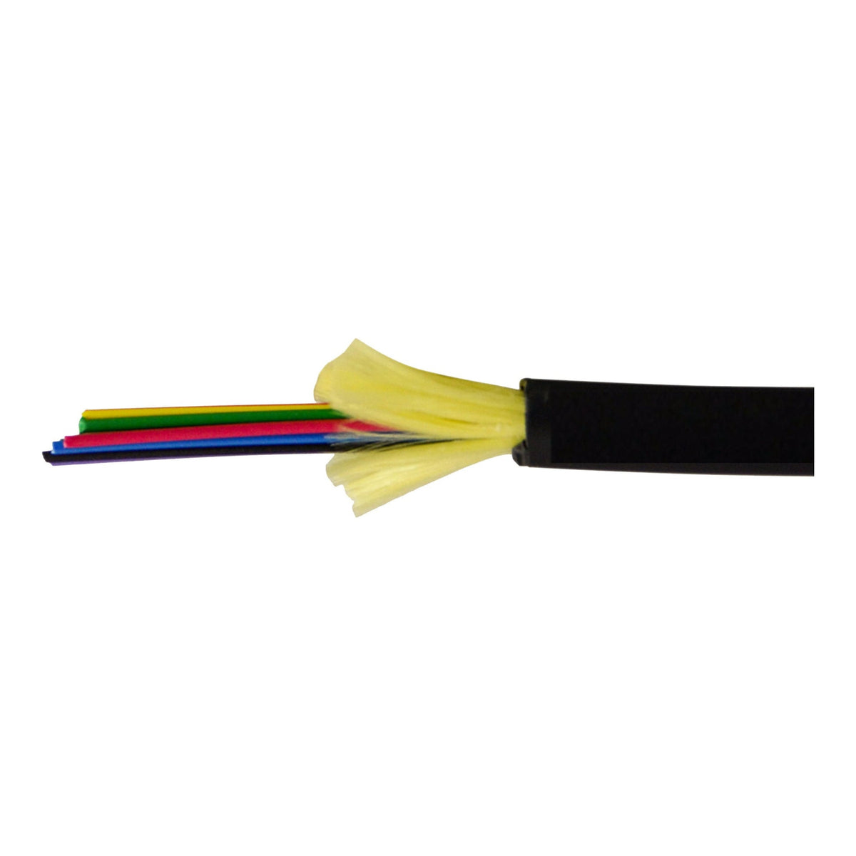 M3I-2M-P-BK-1000 Fiber Plenum OM3 2 Strand Plenum Indoor/Outdoor Distribution 1000'