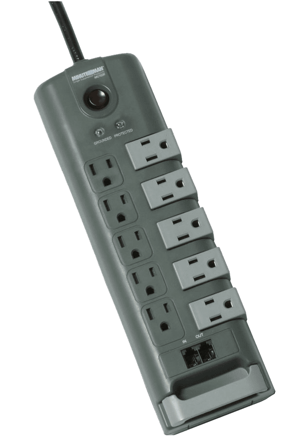 MMS7100RT Surge Strip 5-Rotating/5-Sandard Outlets Rj11 2880j