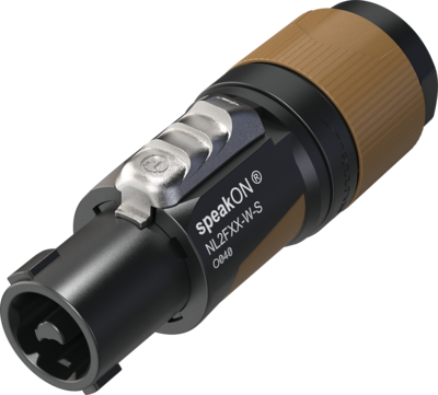 NL2FXX-W-S Neutrik Connector 2-pole speakON