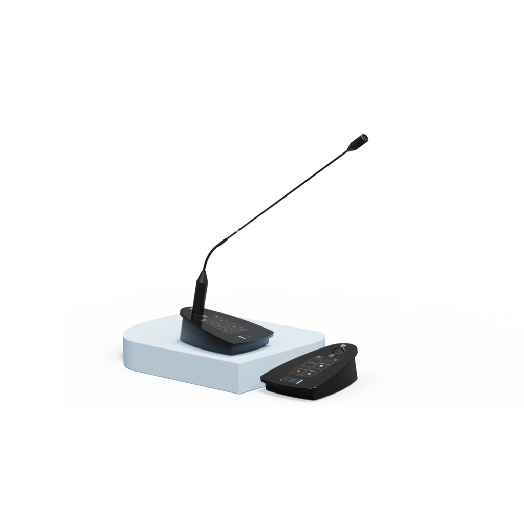 NPM200 Dante Enabled PoE Paging Microphone with Integrated Toucshcreen