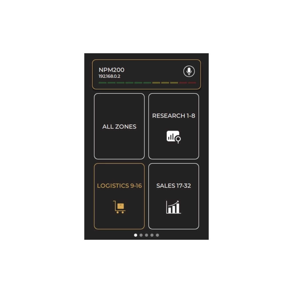 NPM200 Dante Enabled PoE Paging Microphone with Integrated Toucshcreen