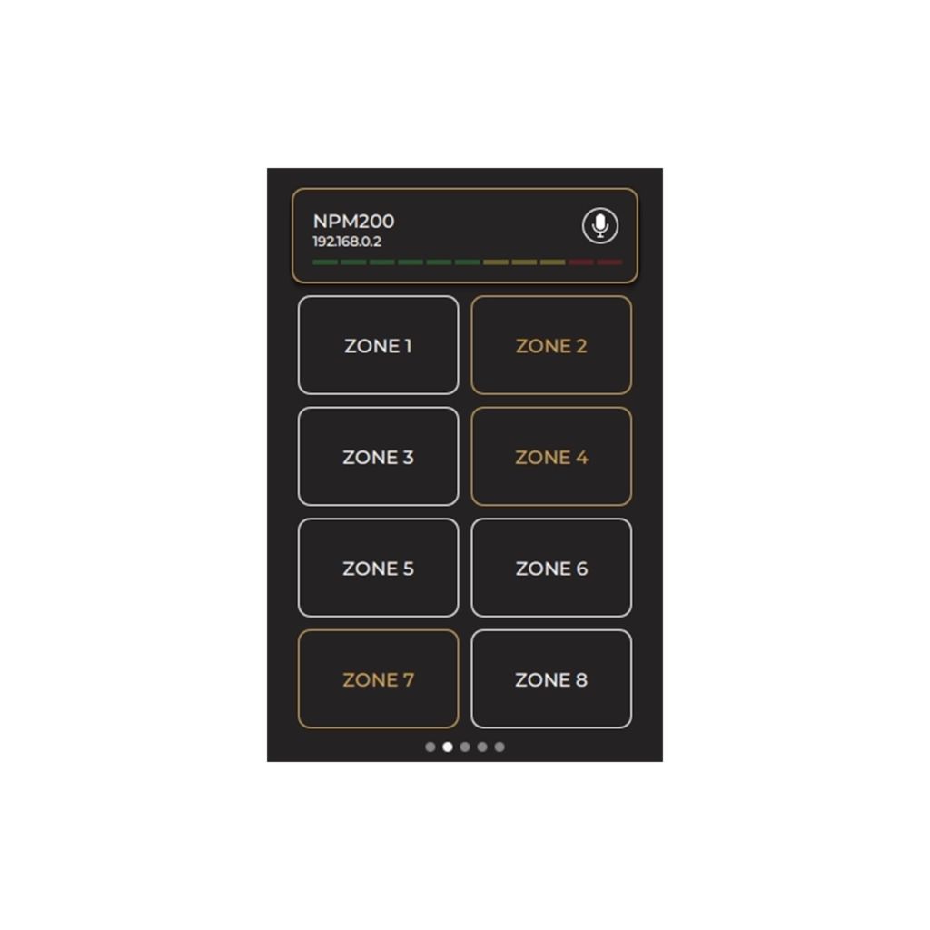 NPM200 Dante Enabled PoE Paging Microphone with Integrated Toucshcreen