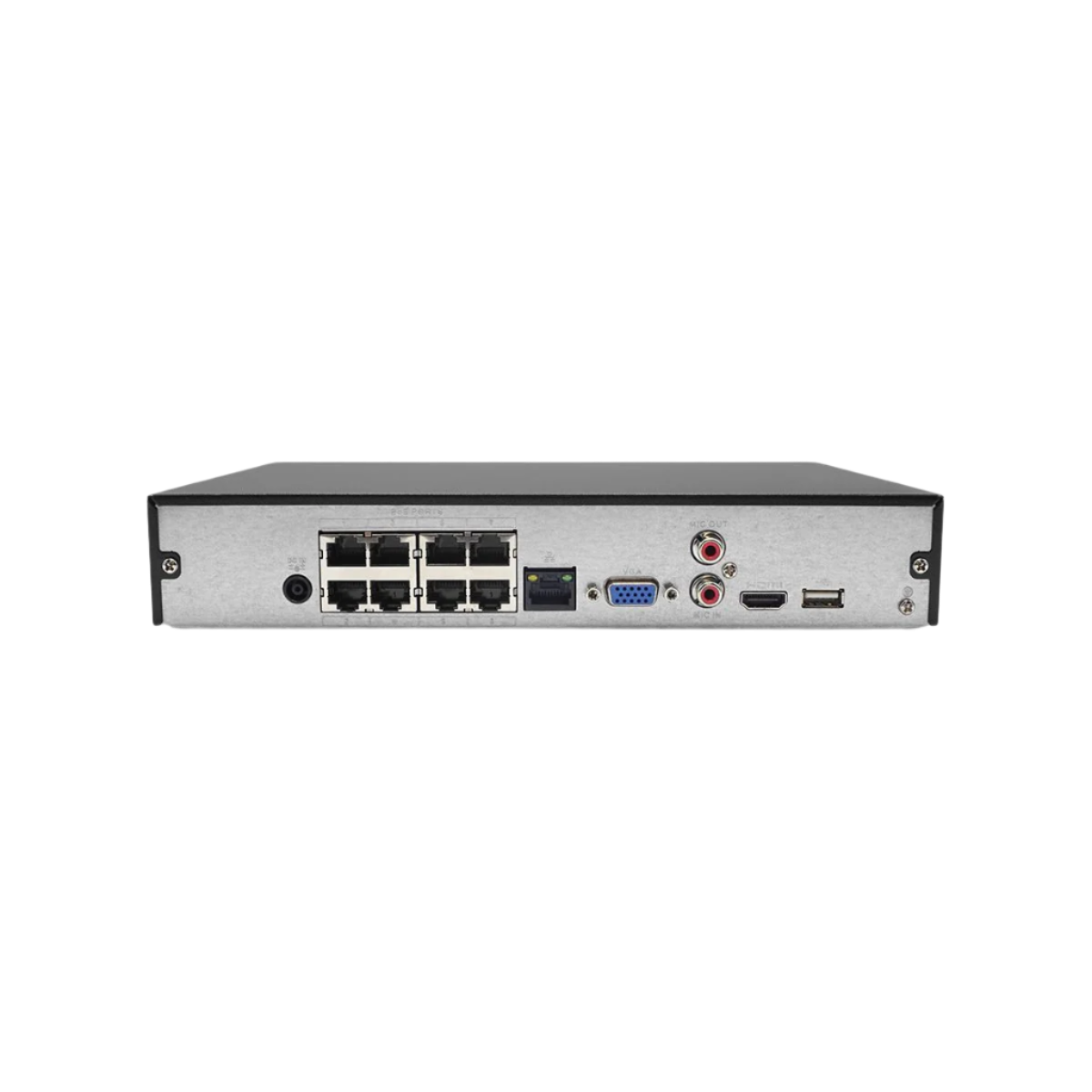 NVR-EG08POE-1U4K1-2TB 8 Channel 1U 8PoE 4K & H.265 Network Video Recorder 2TB