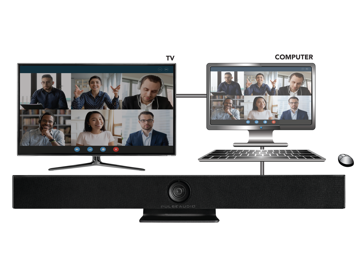 Pulse Audio PACVB1 Collaboration Video Bar USB 3.0 4K@60Hz