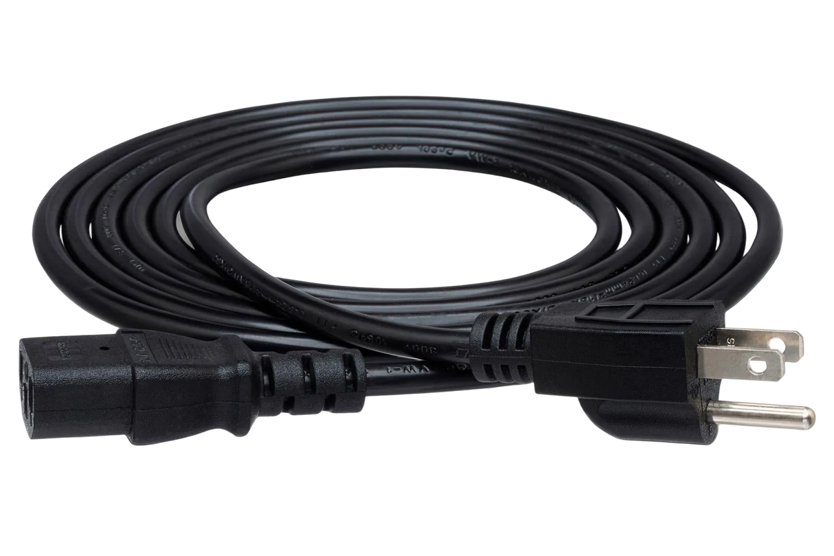 PWC-143 Power Cord IEC C13 To NEMA 5-15p 3'