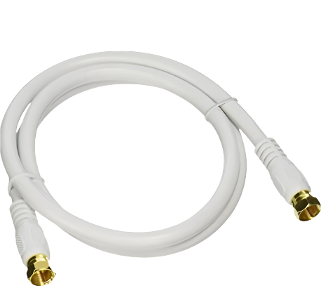 RG6 "F" Type Plug to "F" Type Plug Coaxial Cable