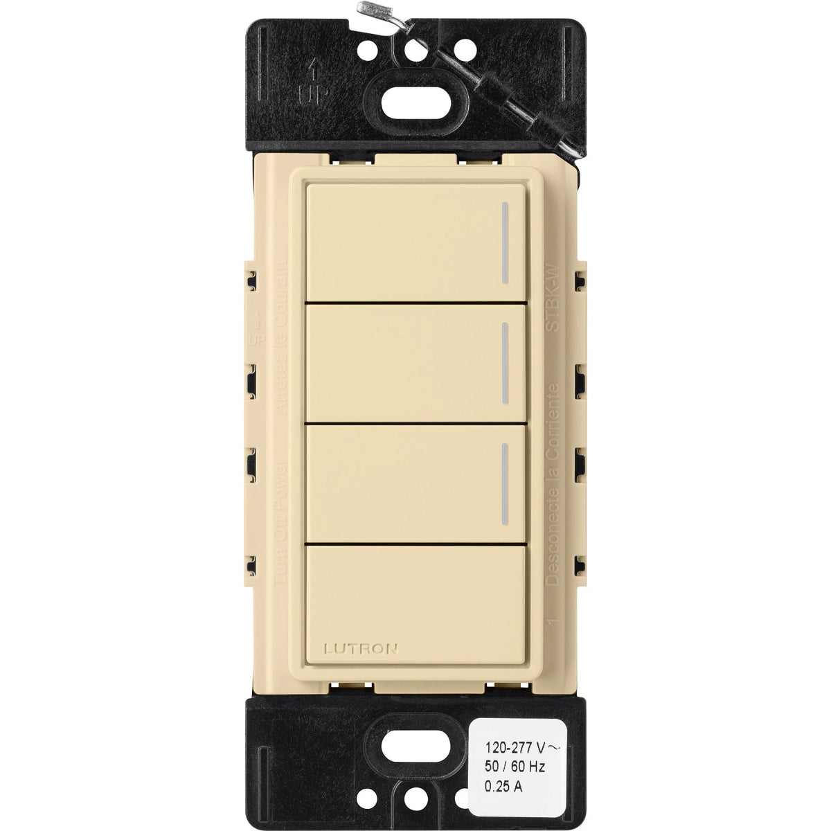 RRST-HN3RL RadioRA 3 Sunnata Keypad 3 Button w/ Raise-Lower