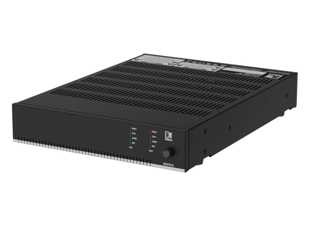 SCP212 Dual-Channel Power Amplifier - 2 x 120W @ 4 Ohm - 240W @ 70/100V (bridged mono)