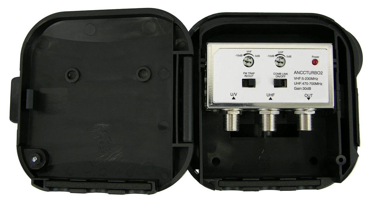 SB50 HDTV Antenna Preamp Amplifier Dual Input Variable Gain