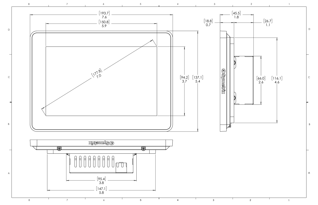 T-7 Glass 7” Full-glass touchscreen for System Control