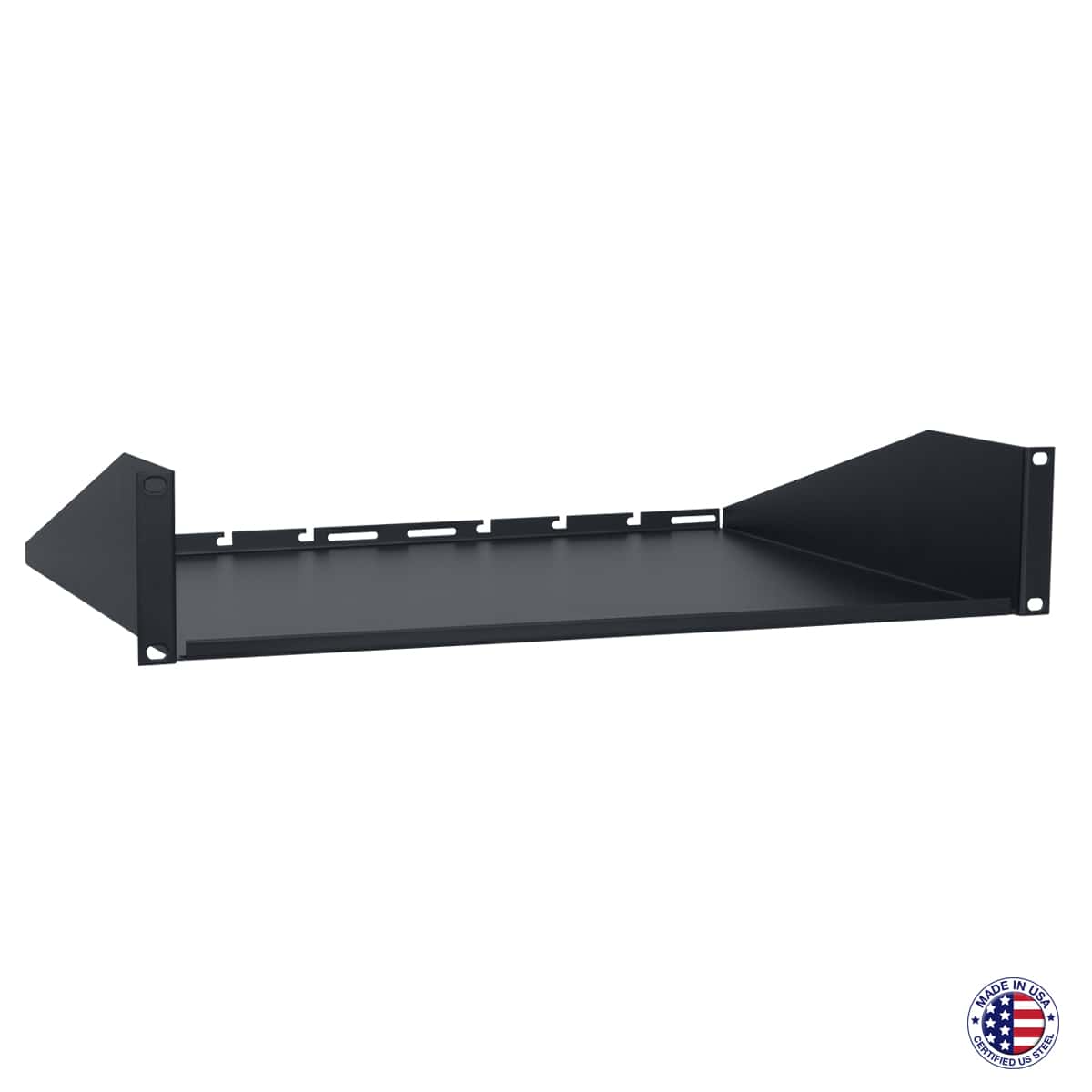 US-114 Rack Utility Shelf with Solid Base 14"D 1RU
