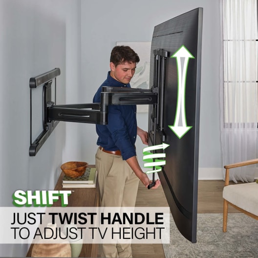 VLF828-B2 Advanced Full-Motion 4D + Shift TV Wall Mount for TVs 42" - 90"