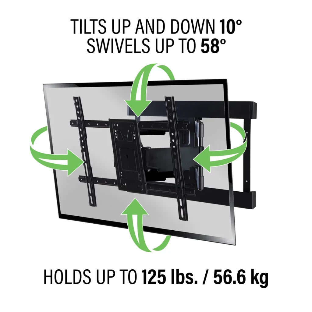 VLFS820 Super Slim Full-Motion TV Mount for Most 40"-90" TVs up to 125 lbs